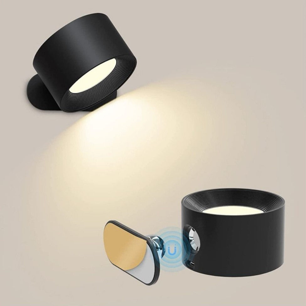 Lampa ścienna bezprzewodowa z funkcją ładowania - LumoFlex-Biały-Touch Kontrola-Trend Polska