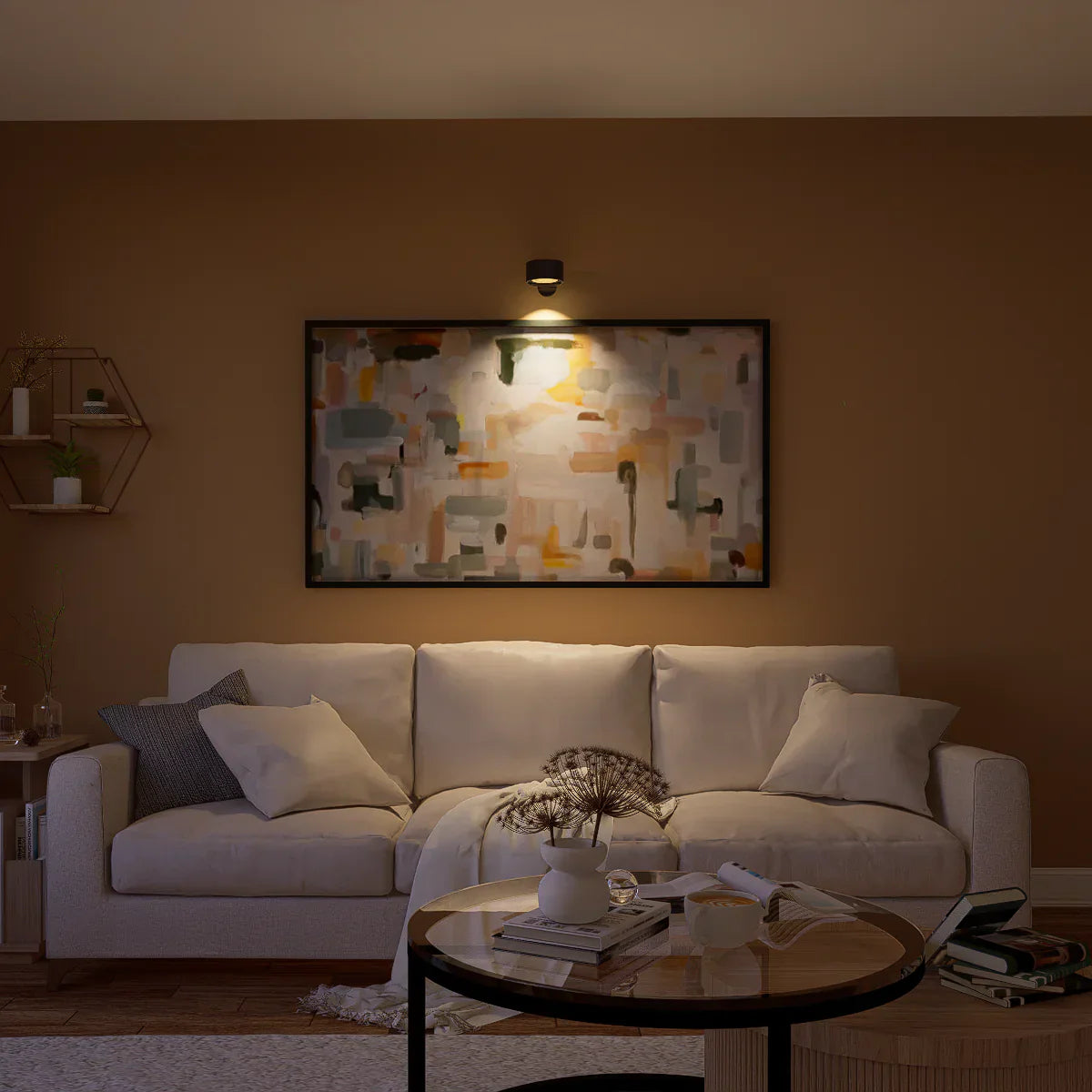 Lampa ścienna bezprzewodowa z funkcją ładowania - LumoFlex-Biały-Touch Kontrola-Trend Polska