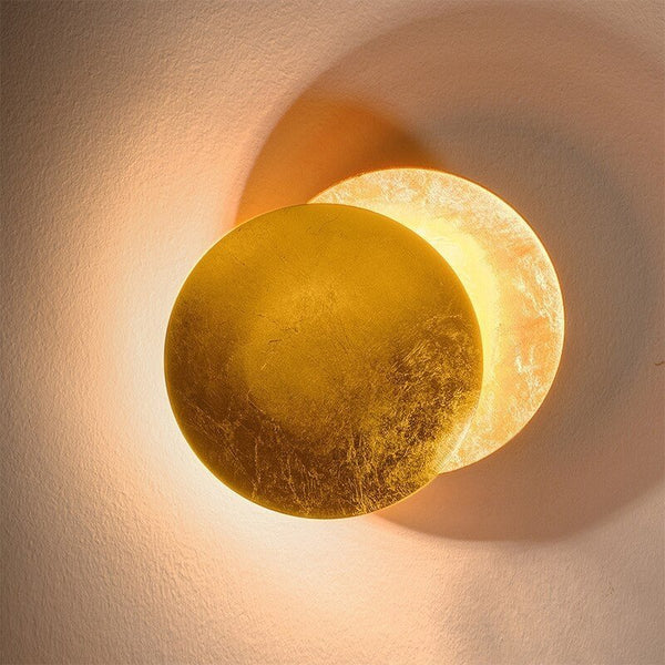 Lampa ścienna z Magicznym Blaskiem Księżyca - Lunora-20 cm-Złoto-Trend Polska