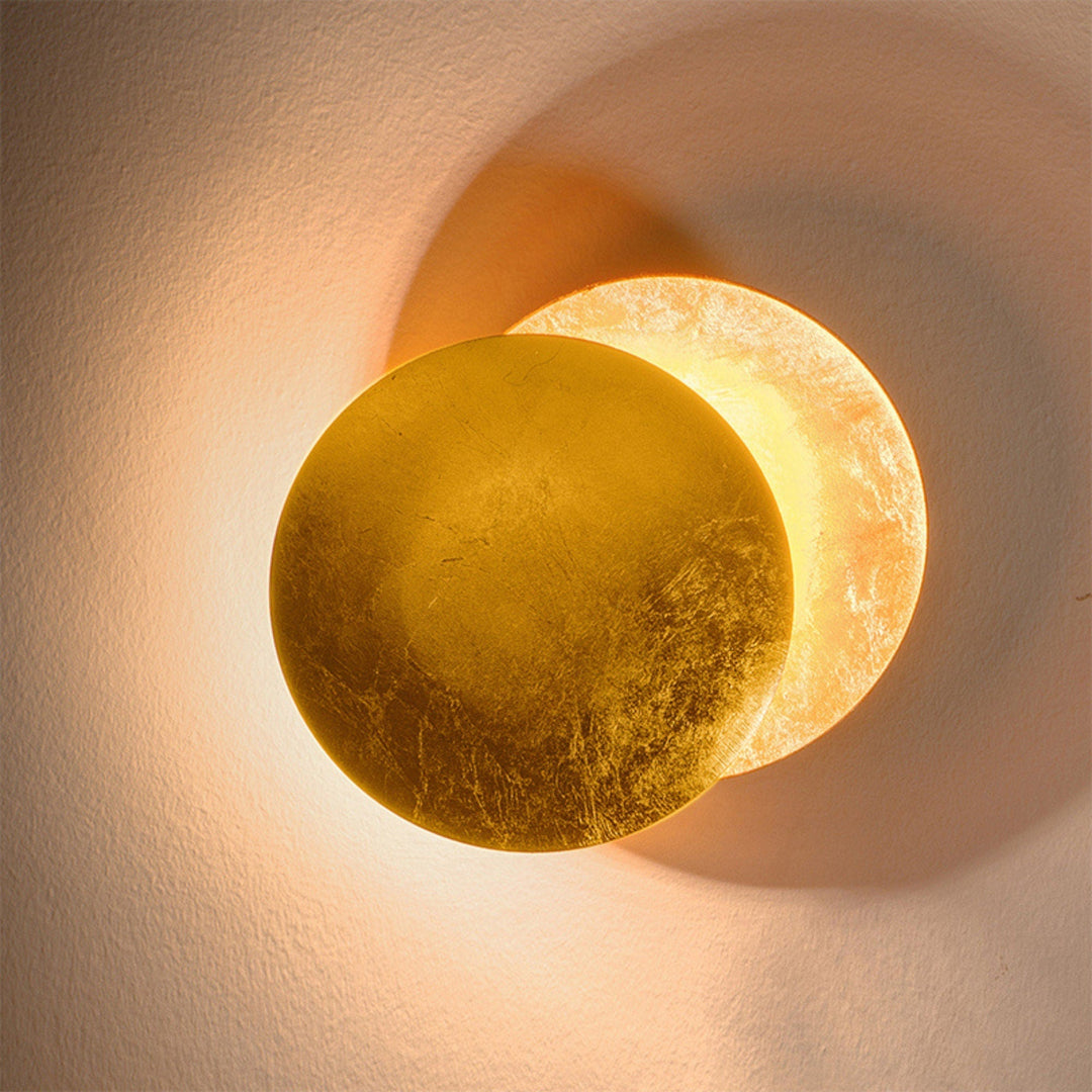 Lampa ścienna z Magicznym Blaskiem Księżyca - Lunora-20 cm-Złoto-Trend Polska