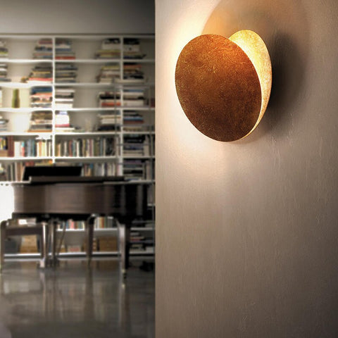 Lampa ścienna z Magicznym Blaskiem Księżyca - Lunora-20 cm-Złoto-Trend Polska