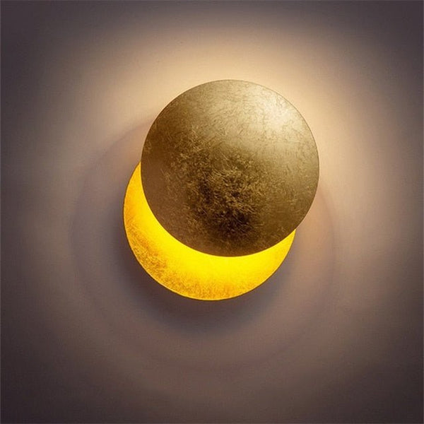 Lampa ścienna z Magicznym Blaskiem Księżyca - Lunora-20 cm-Złoto-Trend Polska