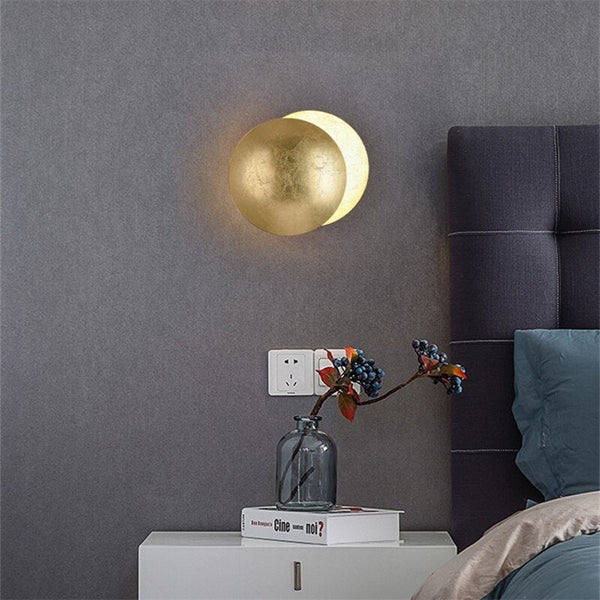 Lampa ścienna z Magicznym Blaskiem Księżyca - Lunora-20 cm-Złoto-Trend Polska