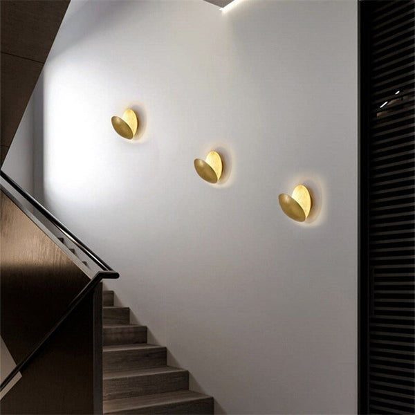 Lampa ścienna z Magicznym Blaskiem Księżyca - Lunora-20 cm-Złoto-Trend Polska