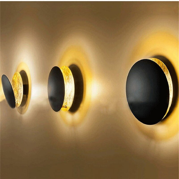 Lampa ścienna z Magicznym Blaskiem Księżyca - Lunora-20 cm-Złoto-Trend Polska