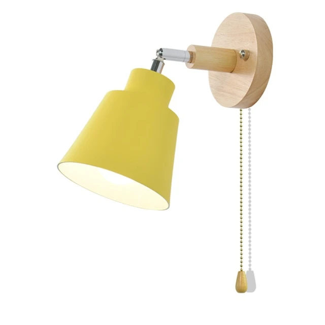 Lampa ścienna z przełącznikiem pociągowym - TwistGlow-Biały-Z przełącznikiem ciągu-Trend Polska