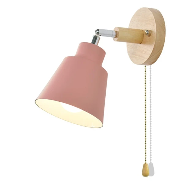 Lampa ścienna z przełącznikiem pociągowym - TwistGlow-Biały-Z przełącznikiem ciągu-Trend Polska