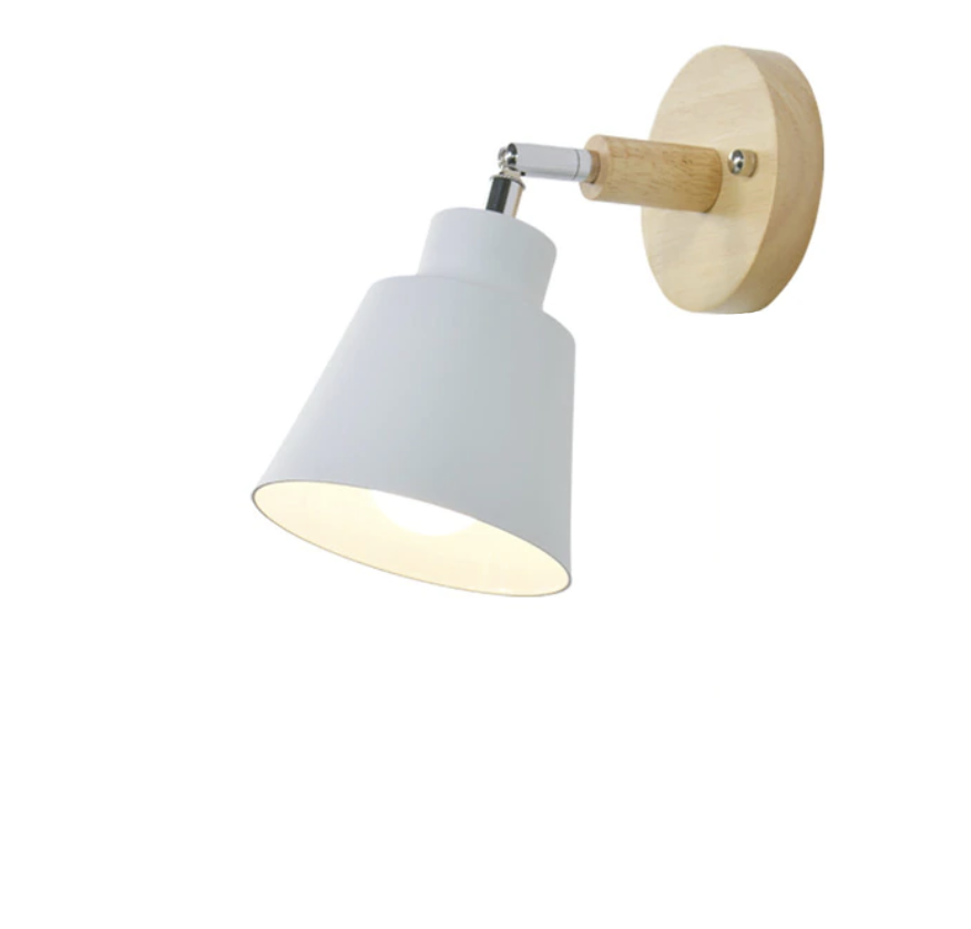 Lampa ścienna z przełącznikiem pociągowym - TwistGlow-Biały-Z przełącznikiem ciągu-Trend Polska