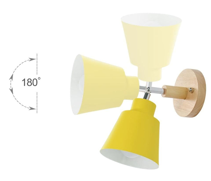 Lampa ścienna z przełącznikiem pociągowym - TwistGlow-Biały-Z przełącznikiem ciągu-Trend Polska