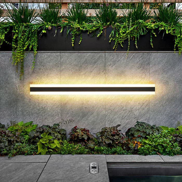 Lampa ścienna zewnętrzna odporna na warunki atmosferyczne - RainGuard Light-Ciepłe dowcipy-30 x 9cm 9W-Trend Polska