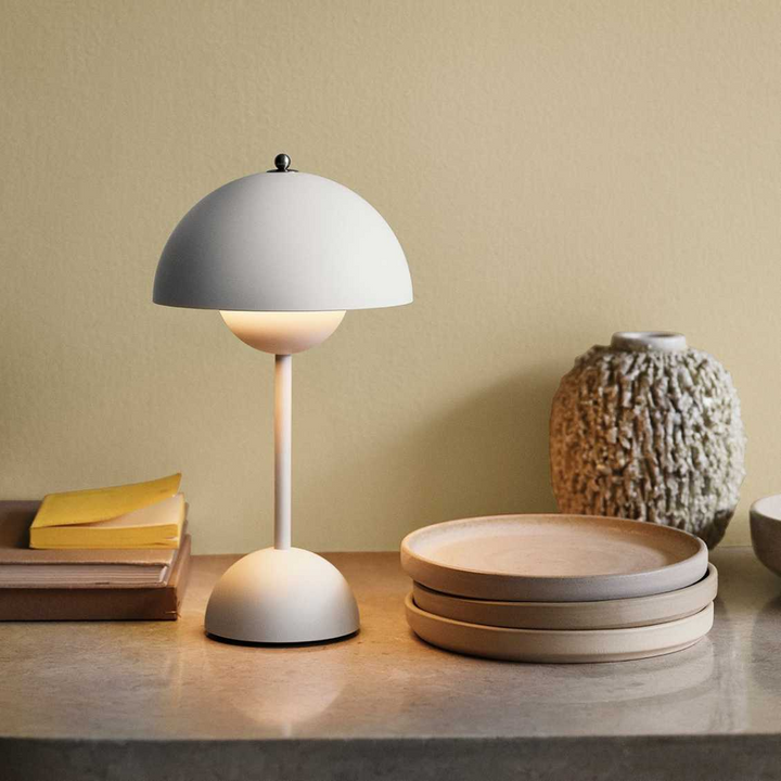 Lampa stołowa LED - MoonGlow-Biały-Trend Polska