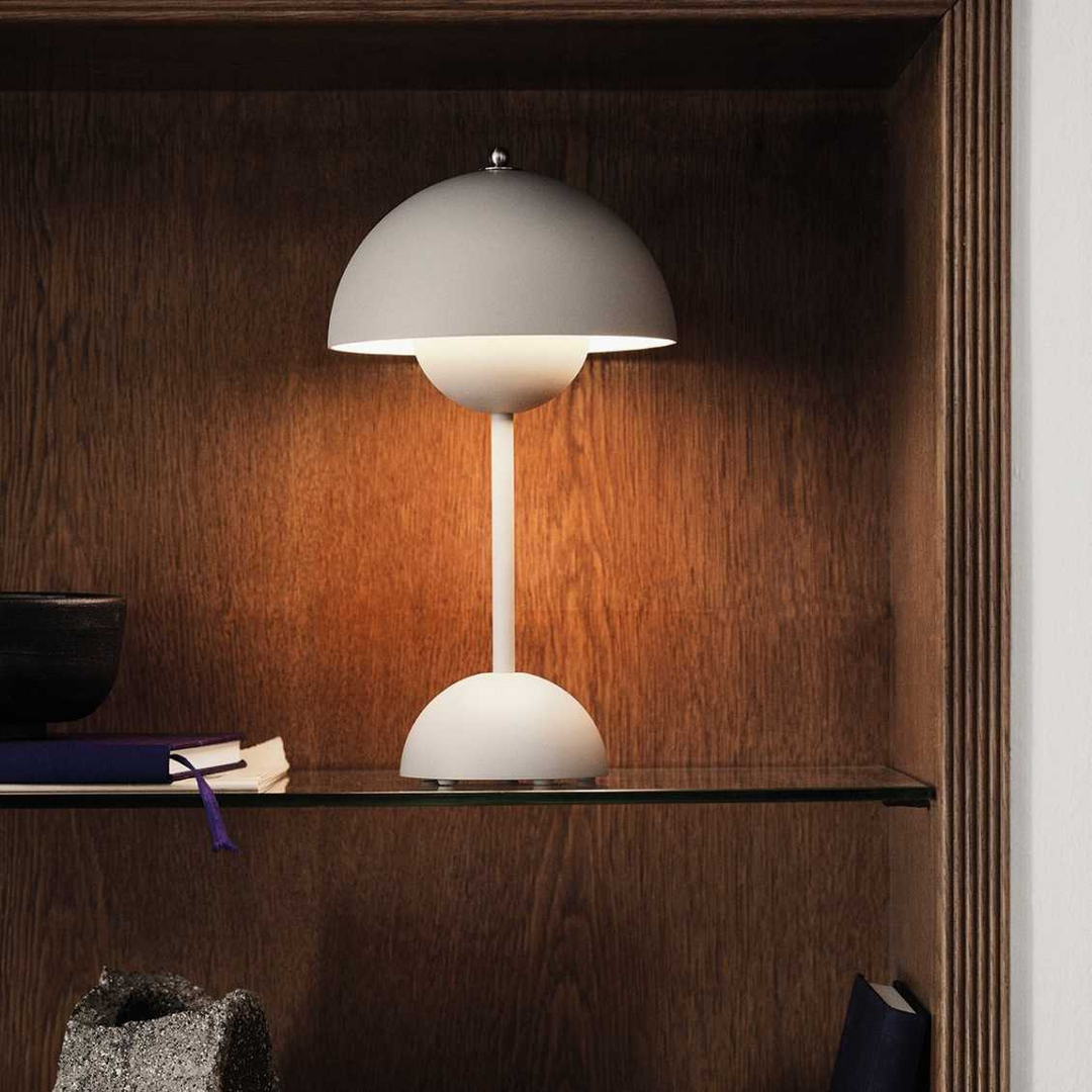Lampa stołowa LED - MoonGlow-Biały-Trend Polska