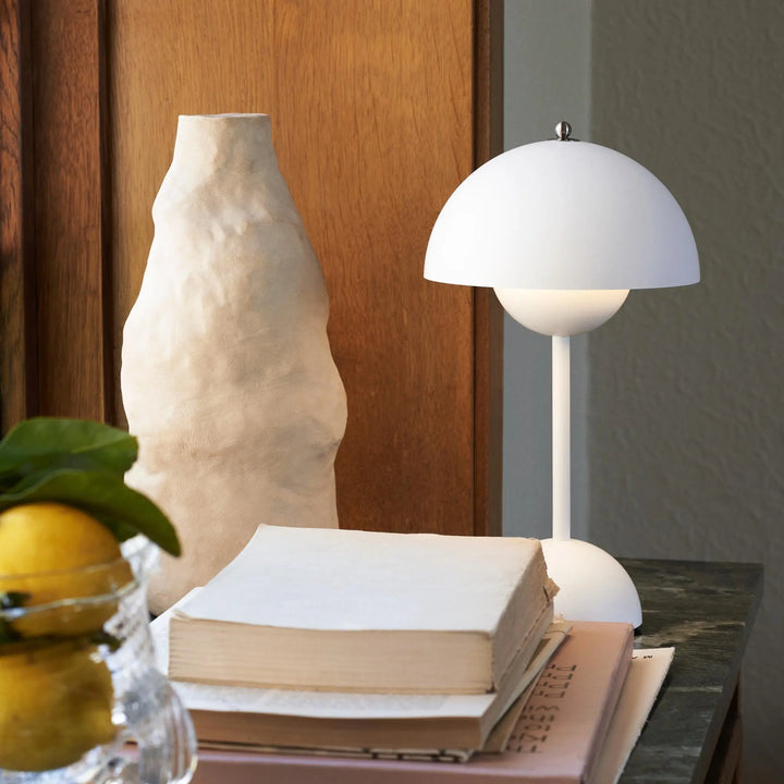 Lampa stołowa LED - MoonGlow-Biały-Trend Polska