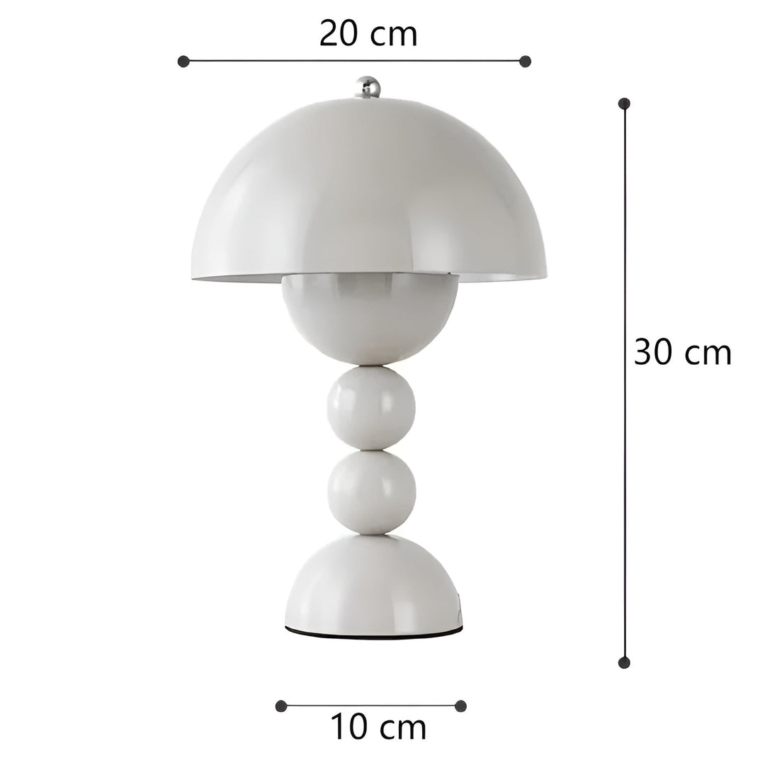 Lampa stołowa w stylu skandynawskim - FloraGlow-Czarny-Trend Polska