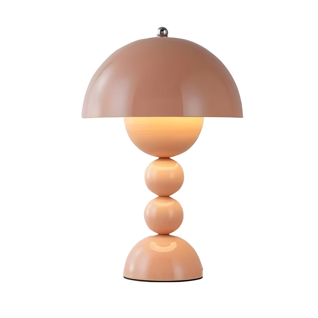 Lampa stołowa w stylu skandynawskim - FloraGlow-Czarny-Trend Polska