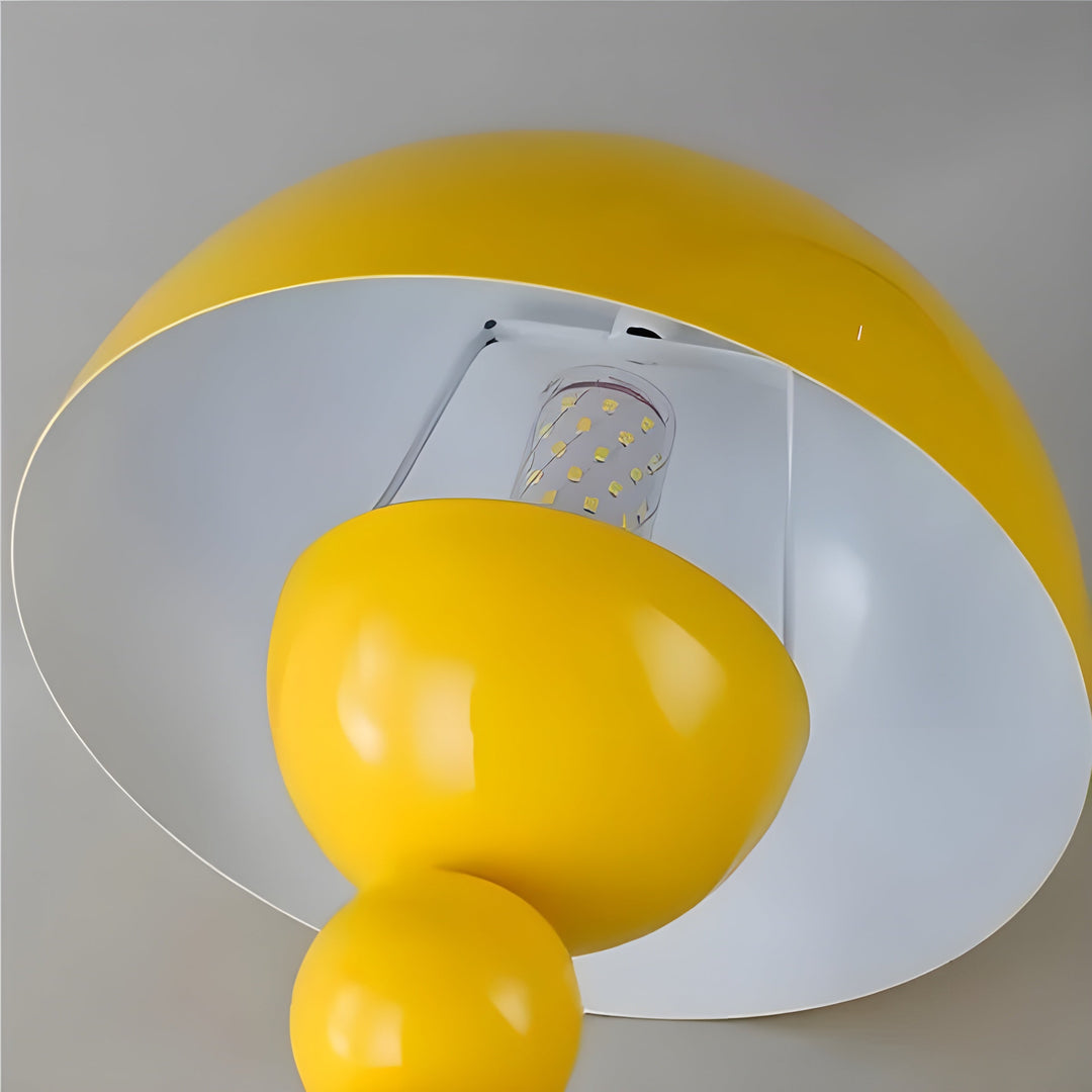 Lampa stołowa w stylu skandynawskim - FloraGlow-Czarny-Trend Polska