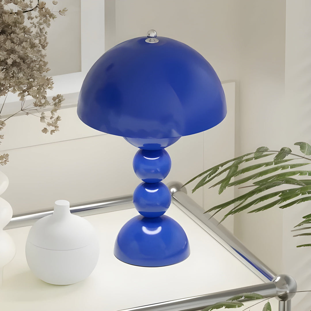 Lampa stołowa w stylu skandynawskim - FloraGlow-Czarny-Trend Polska