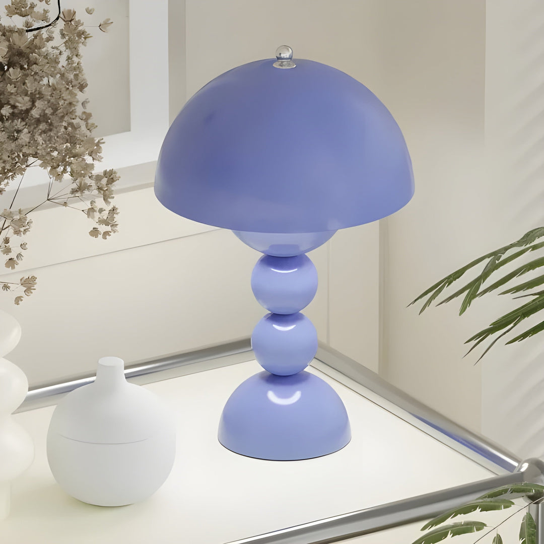 Lampa stołowa w stylu skandynawskim - FloraGlow-Czarny-Trend Polska