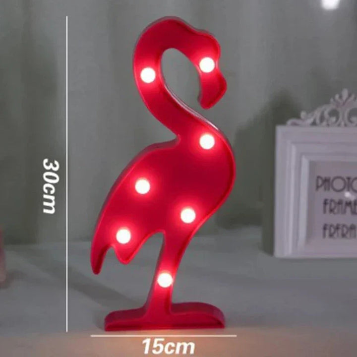 Lampa stołowa z motywem zwierząt - WildGlow-Flamingo-Trend Polska