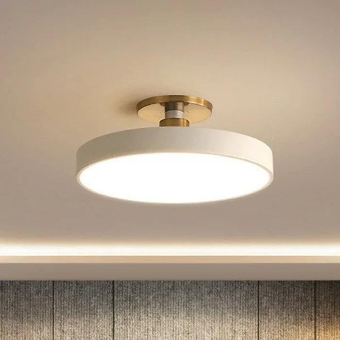 Lampa sufitowa LED w stylu skandynawskim - NordicaGlow-Biały-30cm-Trend Polska