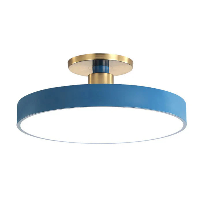 Lampa sufitowa LED w stylu skandynawskim - NordicaGlow-Niebieski-30cm-Trend Polska