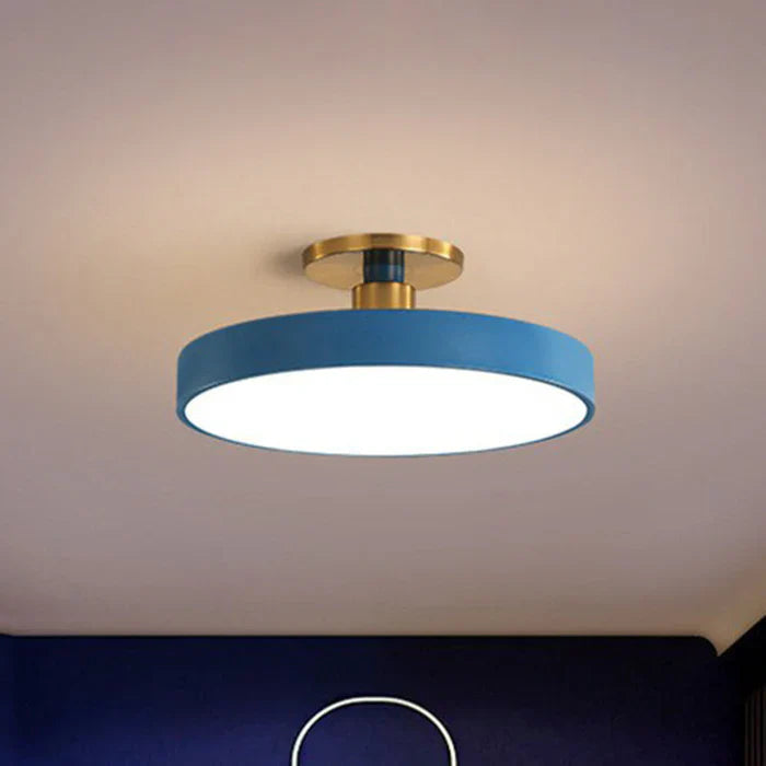 Lampa sufitowa LED w stylu skandynawskim - NordicaGlow-Biały-30cm-Trend Polska