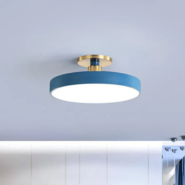 Lampa sufitowa LED w stylu skandynawskim - NordicaGlow-Biały-30cm-Trend Polska