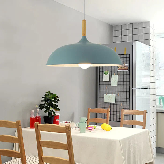 Lampa sufitowa w skandynawskim dębie - ScandiLuxe-Czarny-Ciepły dowcip-dia35cm X h23cm-Trend Polska