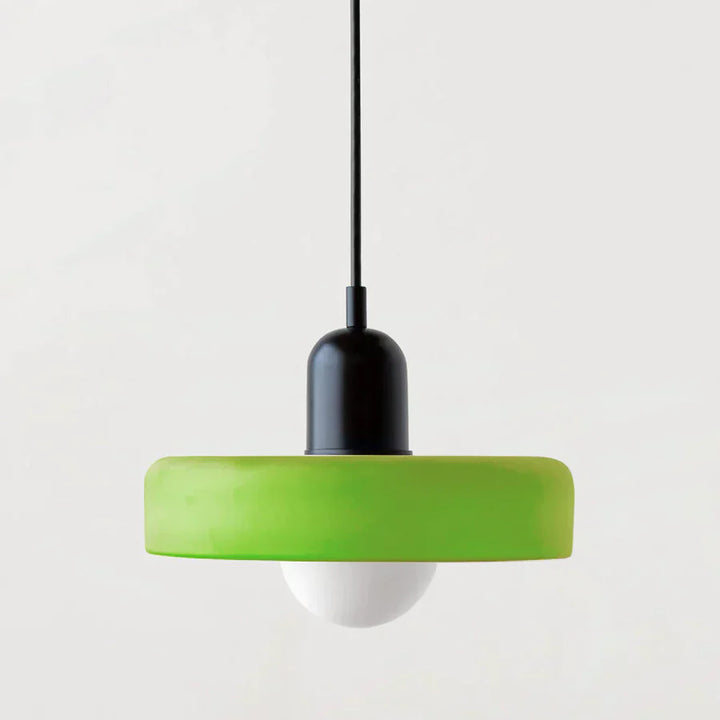 Lampa sufitowa wisząca - NordicLuxe-Biały-Czerwony-25 x 18 cm-Trend Polska