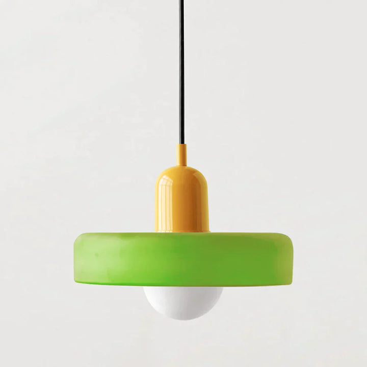 Lampa sufitowa wisząca - NordicLuxe-Biały-Czerwony-25 x 18 cm-Trend Polska