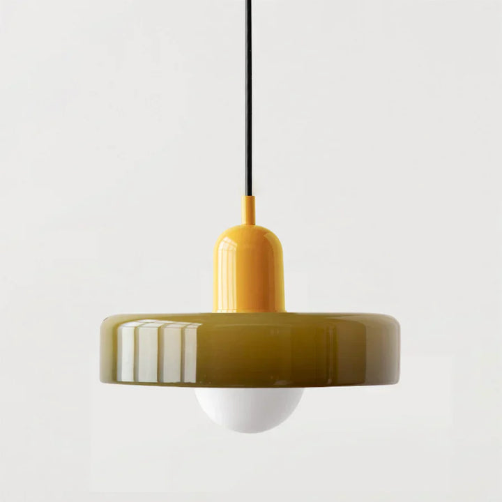 Lampa sufitowa wisząca - NordicLuxe-Biały-Czerwony-25 x 18 cm-Trend Polska