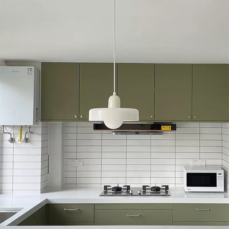 Lampa sufitowa wisząca - NordicLuxe-Biały-Czerwony-25 x 18 cm-Trend Polska