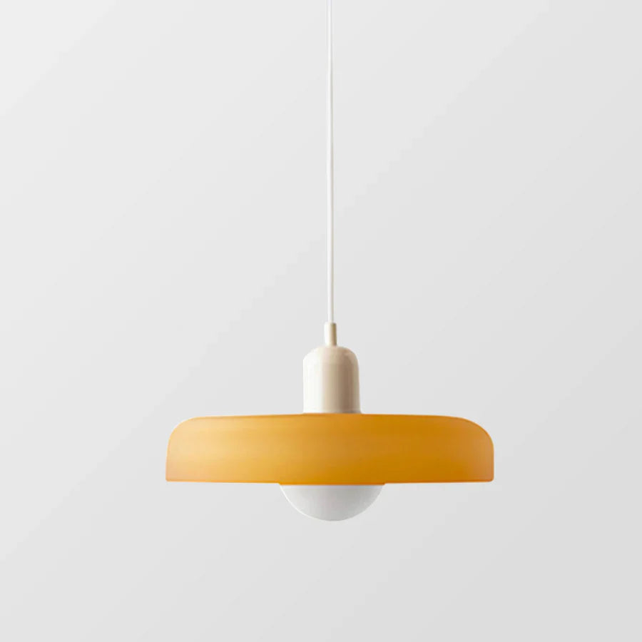 Lampa sufitowa wisząca - NordicLuxe-Biały-Czerwony-25 x 18 cm-Trend Polska