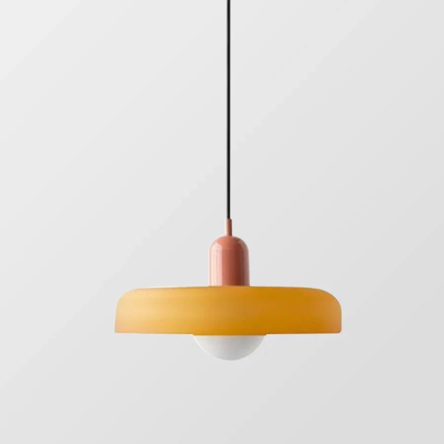 Lampa sufitowa wisząca - NordicLuxe-Biały-Czerwony-25 x 18 cm-Trend Polska