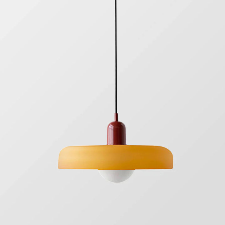Lampa sufitowa wisząca - NordicLuxe-Biały-Czerwony-25 x 18 cm-Trend Polska