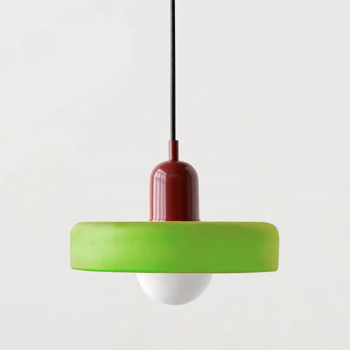 Lampa sufitowa wisząca - NordicLuxe-Zielony-Czerwony-25 x 18 cm-Trend Polska