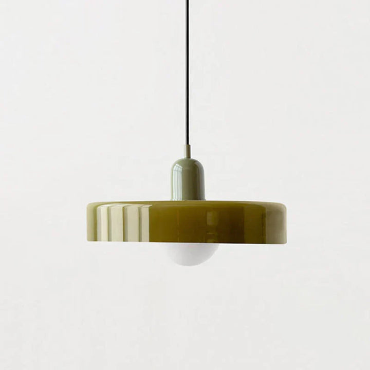 Lampa sufitowa wisząca - NordicLuxe-Zielony wojskowy-Zielony-25 x 18 cm-Trend Polska
