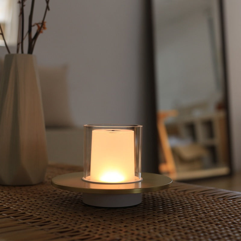 Lampa świece bezprzewodowa - LumiFlame-Srebrny-Trend Polska