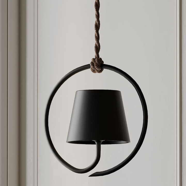 Lampa wisząca - AuraGlow-Czarny-Trend Polska