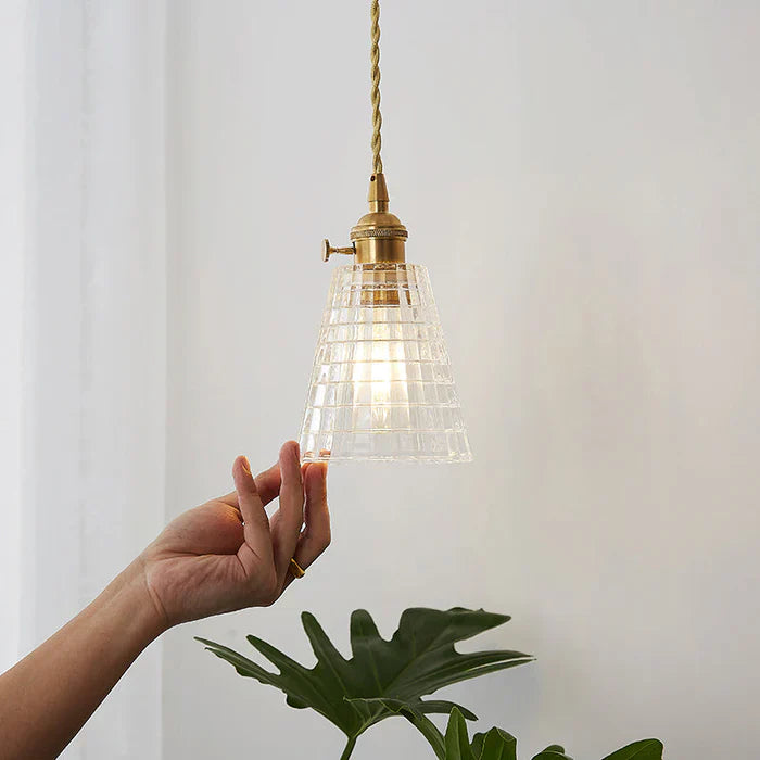 Lampa wisząca szklana - OpulentGlow-Przezroczysty-A-Trend Polska