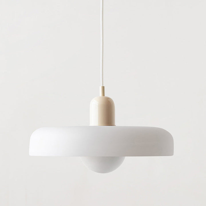 Lampa wisząca z kolorowego szkła - BauLume-Zielony-Czerwony-25 x 18 cm-Trend Polska