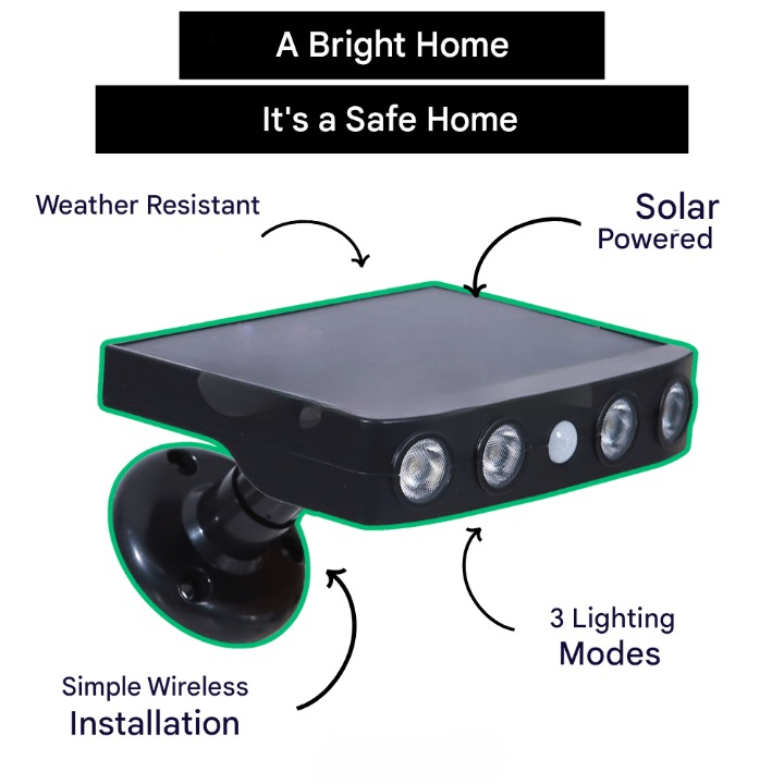 Lampa solarna z czujnikiem ruchu – Lumina