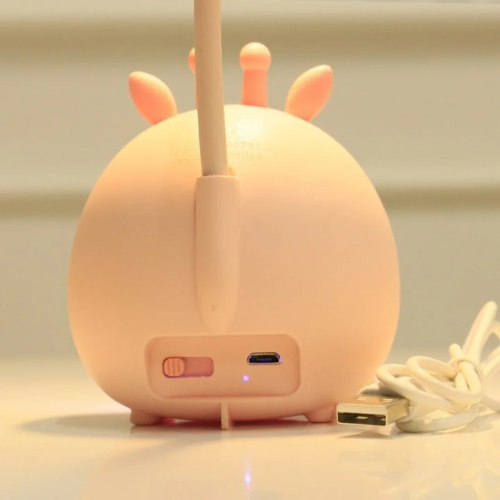 Lampka do czytania dla dzieci z ochroną oczu i lampką nocną USB - BrightBuddy-Zielony jeleń-Trend Polska