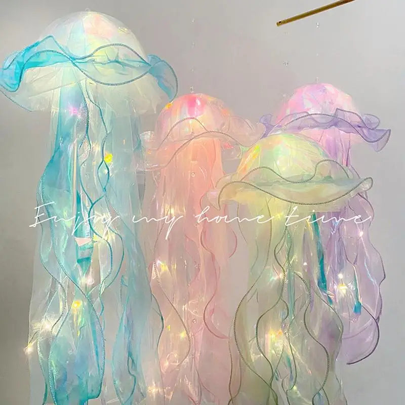 Lampka do Pokoju Dziecięcego z Magicznymi Stworzeniami Morskimi - GlowFish-Fioletowy-Trend Polska