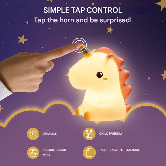 Lampka nocna w kształcie jednorożca - DreamCrest