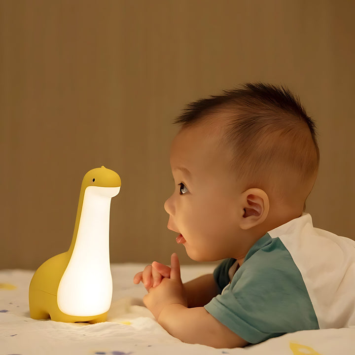 Lampka nocna LED Dinosaurus na spokojne noce - RexGlow-Zielony-Trend Polska