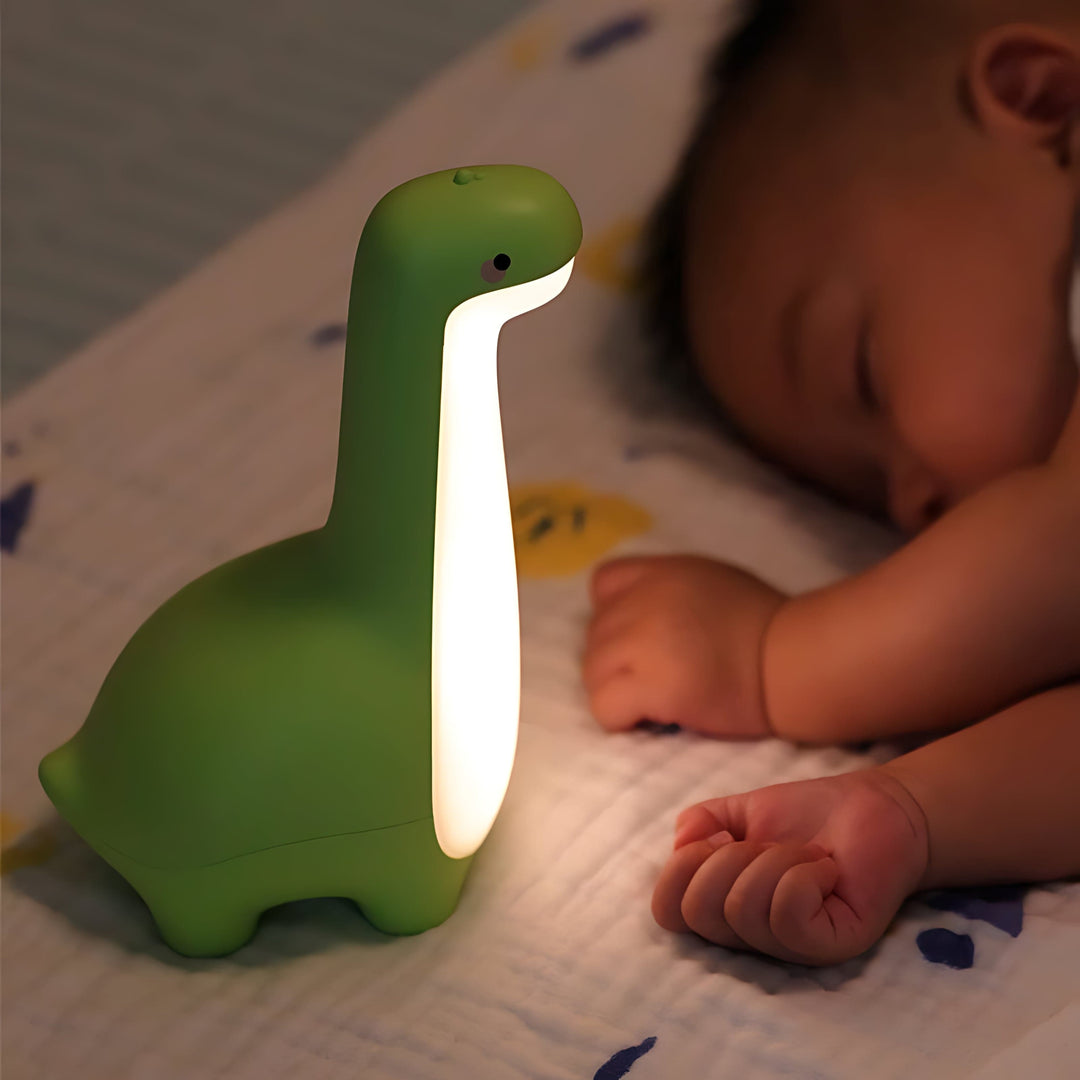 Lampka nocna LED Dinosaurus na spokojne noce - RexGlow-Zielony-Trend Polska