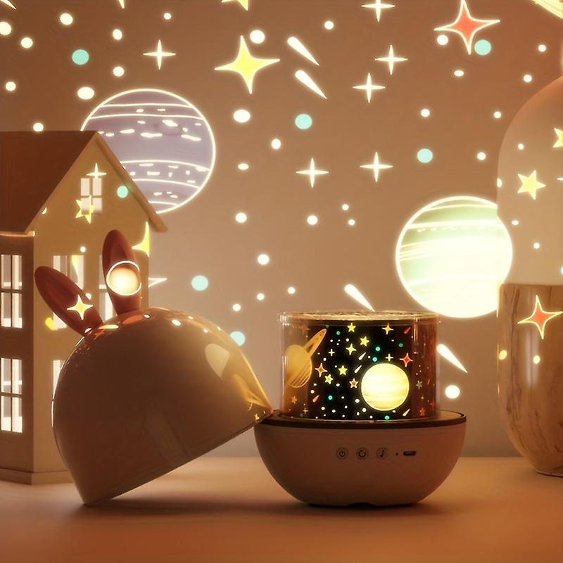 Lampka nocna projektor gwiazd - Światło snu-Lamp Zajączek-Trend Polska