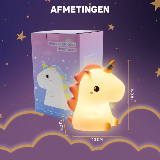 Lampka nocna w kształcie jednorożca - DreamCrest-Trend Polska