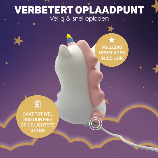 Lampka nocna w kształcie jednorożca - DreamCrest-Trend Polska